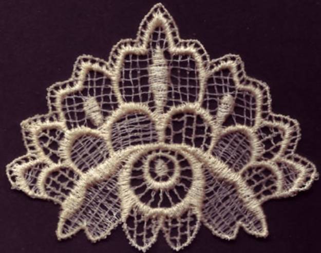 Picture of Lace Flower Blossom Machine Embroidery Design