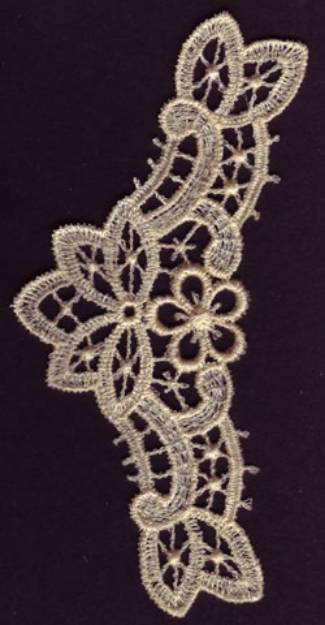 Picture of Lace Floral Machine Embroidery Design