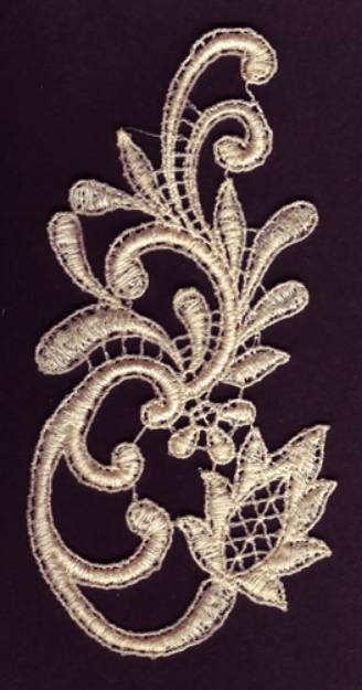 Picture of Lace Embellishment Machine Embroidery Design