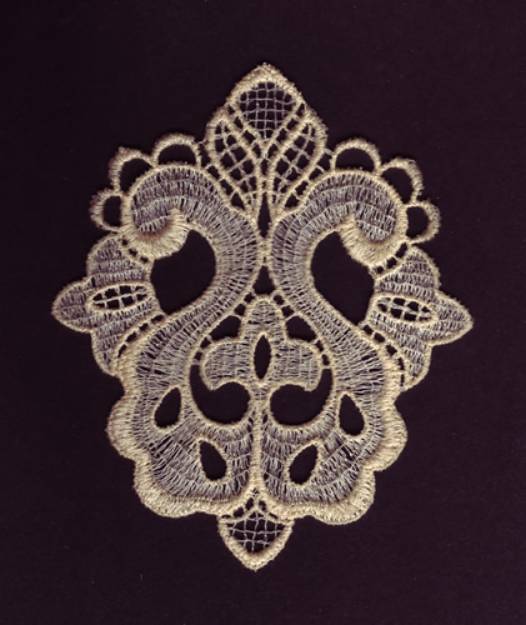Picture of Jacobean Lace Machine Embroidery Design