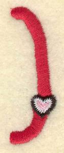 Picture of Parentheses and Heart Machine Embroidery Design