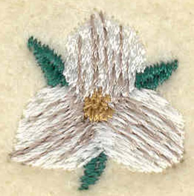 Picture of Small Trillium Machine Embroidery Design