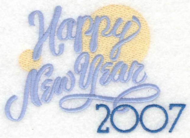 Picture of Happy New Year 2007 Machine Embroidery Design