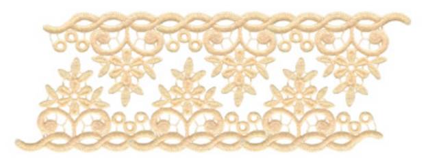 Picture of Vintage Lace Florals Machine Embroidery Design