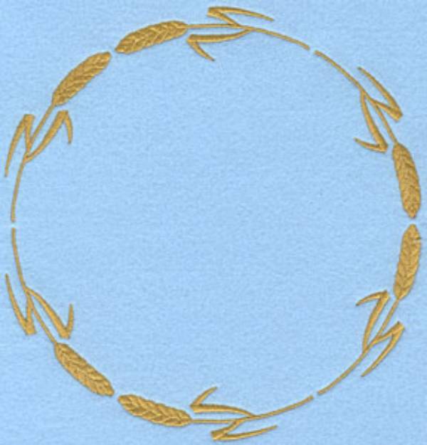 Picture of Circular Wheat Machine Embroidery Design