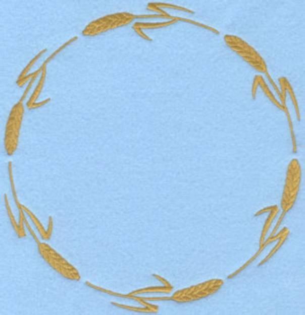 Picture of Wheat Circle Machine Embroidery Design