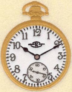 Picture of Pocket Watch Machine Embroidery Design