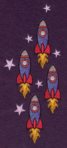 Picture of Rocket Ships Large Machine Embroidery Design