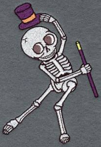 Picture of Skeleton Dancing Machine Embroidery Design