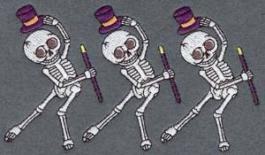 Picture of Skeleton Row Machine Embroidery Design