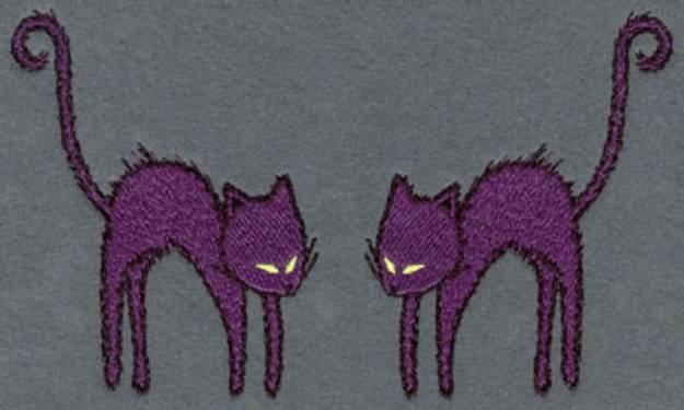 Picture of Two Cats Machine Embroidery Design