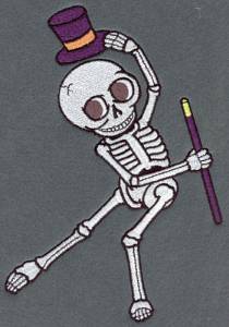 Picture of Large Skeleton Machine Embroidery Design