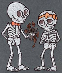 Picture of Large Skeleton Sweeties Machine Embroidery Design