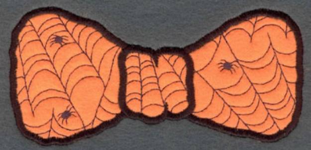 Picture of Large Spider Bow Tie Machine Embroidery Design
