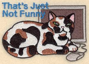 Picture of Just Not Funny Machine Embroidery Design