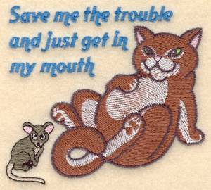 Picture of In My Mouth Machine Embroidery Design