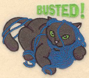 Picture of Busted Machine Embroidery Design