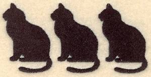 Picture of Three Cats Machine Embroidery Design