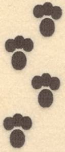 Picture of Cat Paw Prints Machine Embroidery Design