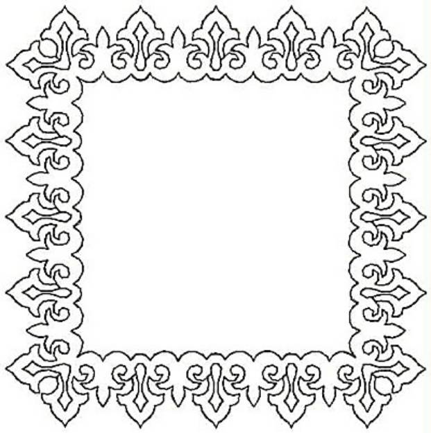 Picture of Frame  Design Machine Embroidery Design