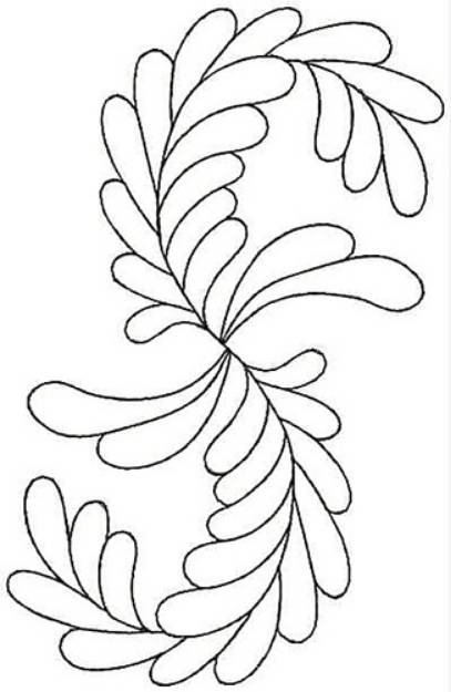 Picture of Leaf Design Machine Embroidery Design