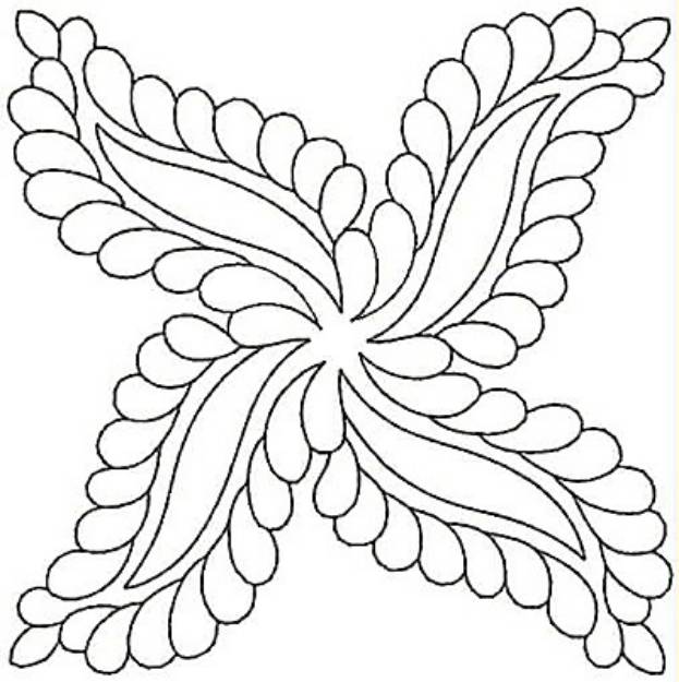Picture of Leafy Design Machine Embroidery Design
