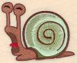Picture of Snail Applique Machine Embroidery Design