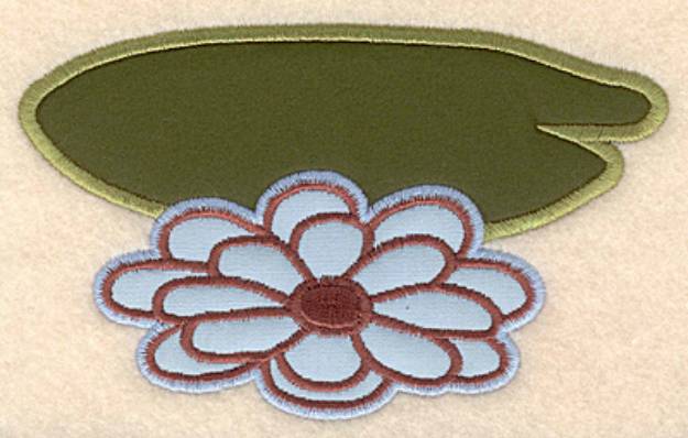 Picture of Lily Pad Appliques Machine Embroidery Design