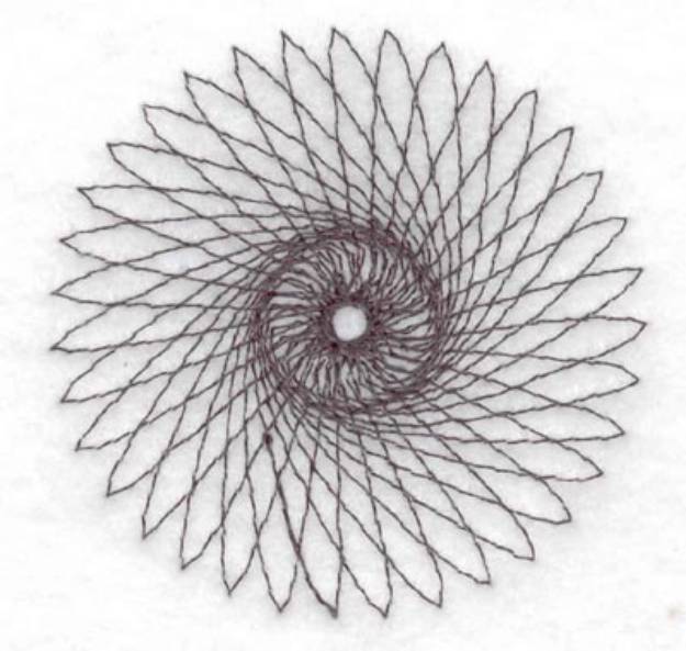 Picture of Spiral Design Machine Embroidery Design