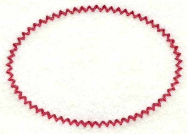 Picture of Spiral Stitch Oval Machine Embroidery Design