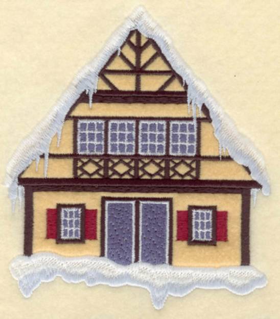 Picture of Chalet Applique Machine Embroidery Design