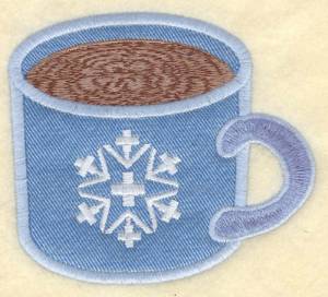 Picture of Hot Chocolate Applique Machine Embroidery Design