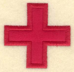 Picture of Red cross Machine Embroidery Design