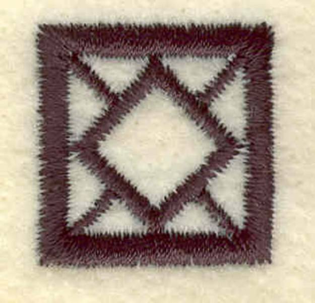 Picture of Geometric Square Machine Embroidery Design
