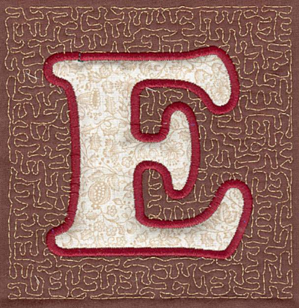 Picture of E Stipple Applique Machine Embroidery Design