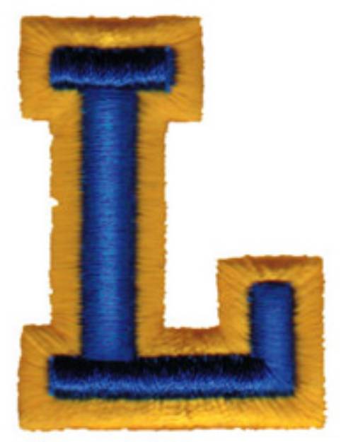 Picture of Athletic L Machine Embroidery Design