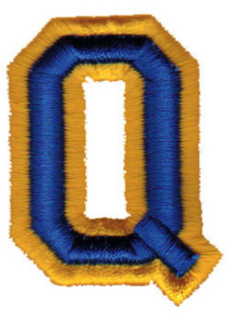 Picture of Athletic Q Machine Embroidery Design
