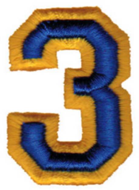 Picture of Athletic 3 Machine Embroidery Design