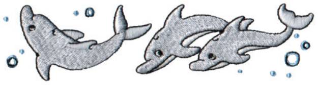 Picture of Dolphins Machine Embroidery Design
