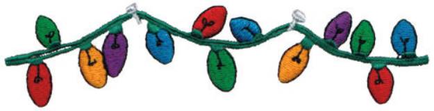 Picture of String Of Lights Machine Embroidery Design