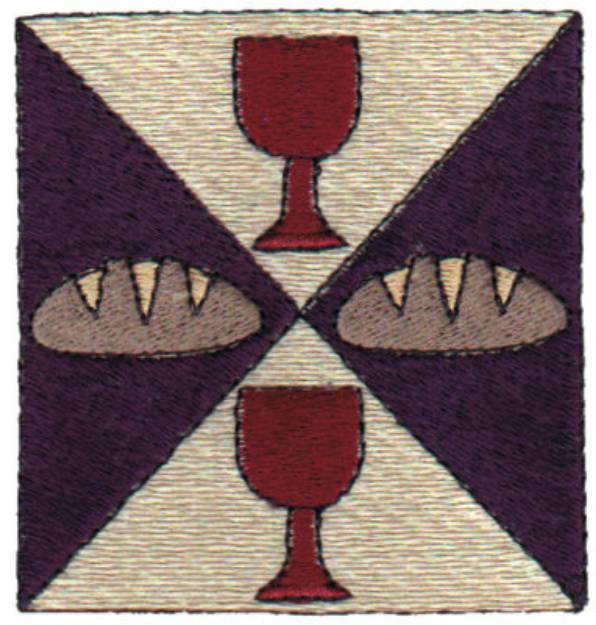 Picture of Communion Quilt Square Machine Embroidery Design