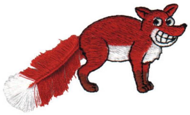 Picture of Fringe Red Fox Machine Embroidery Design