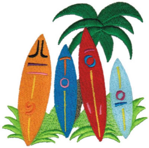 Picture of Surfboards Machine Embroidery Design