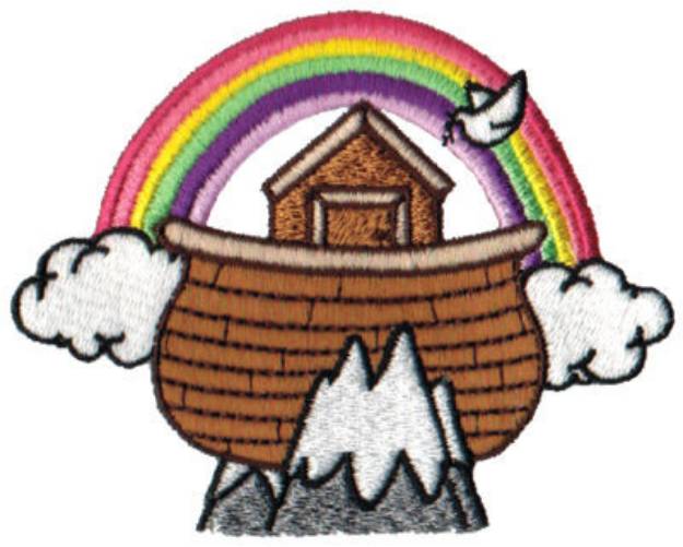 Picture of Ark And Rainbow Machine Embroidery Design