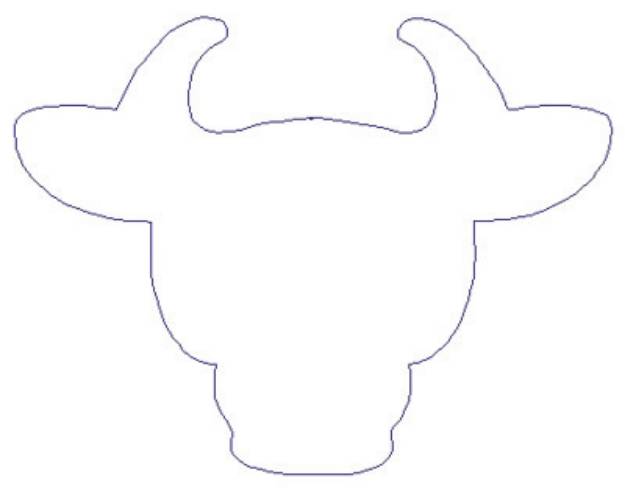 Picture of Bull Machine Embroidery Design