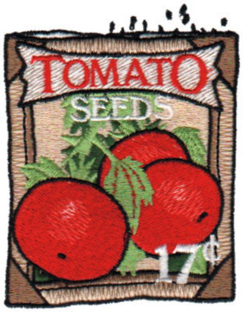 Picture of Tomato Seeds Machine Embroidery Design