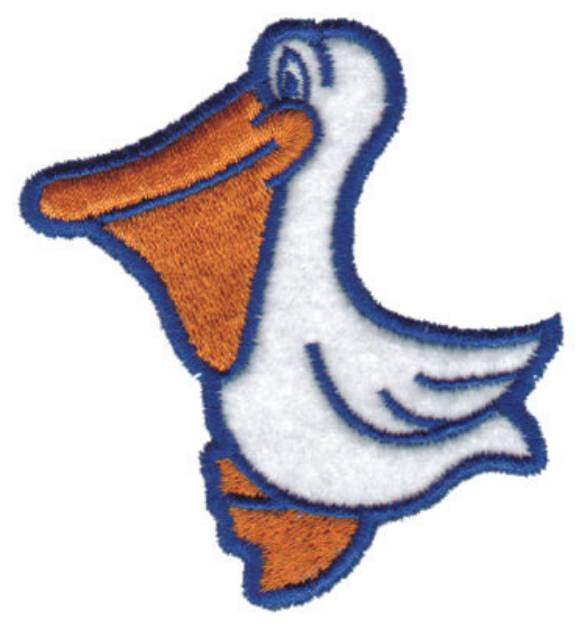 Picture of Pelican Applique Machine Embroidery Design