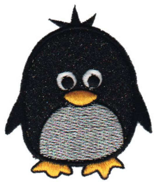 Picture of Penguin Applique Machine Embroidery Design