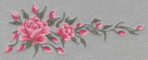 Picture of Roses Machine Embroidery Design