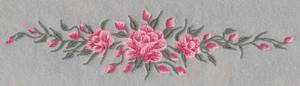 Picture of Long Roses Machine Embroidery Design